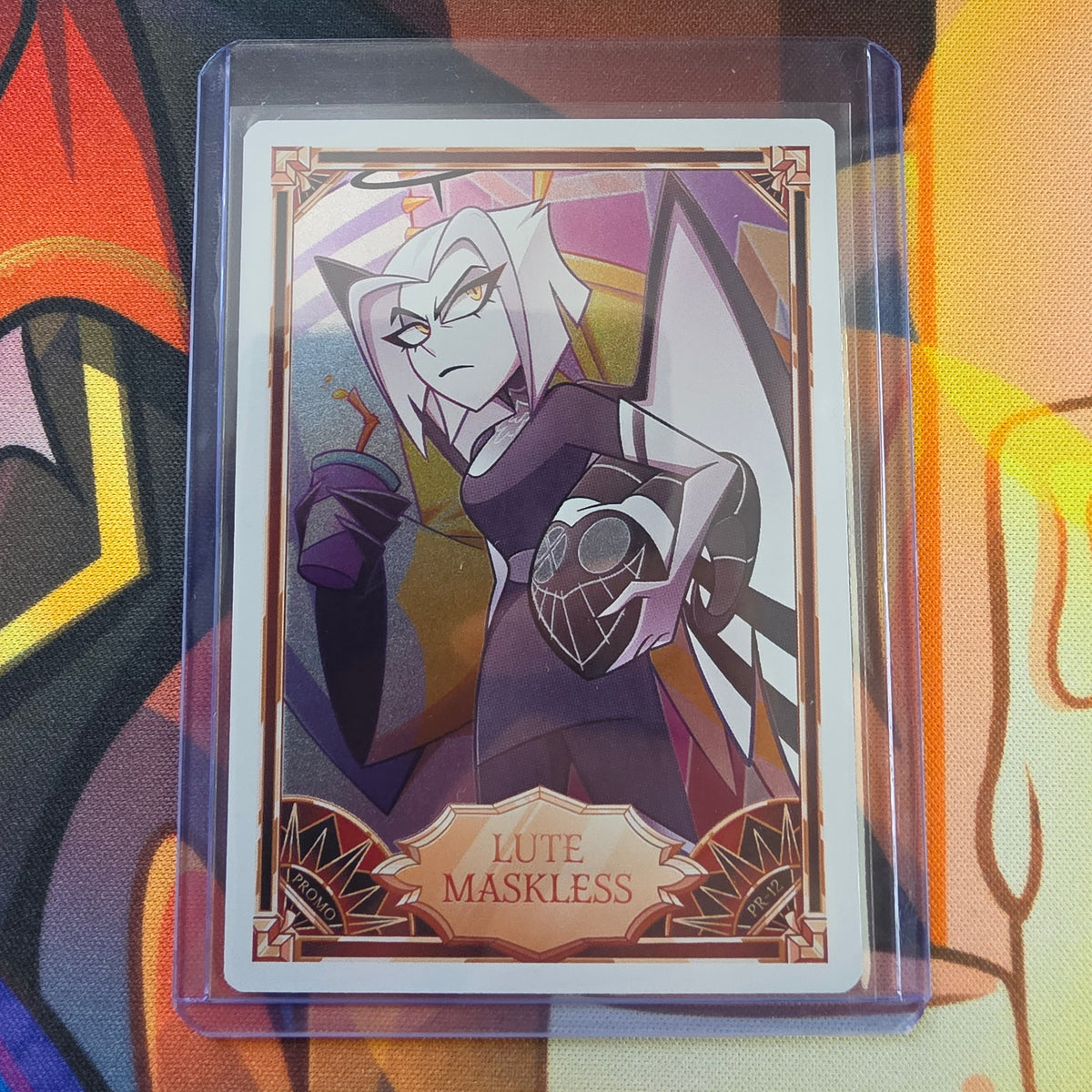 Official Hazbin Hotel Trading Card Lute Maskless Foil Promo