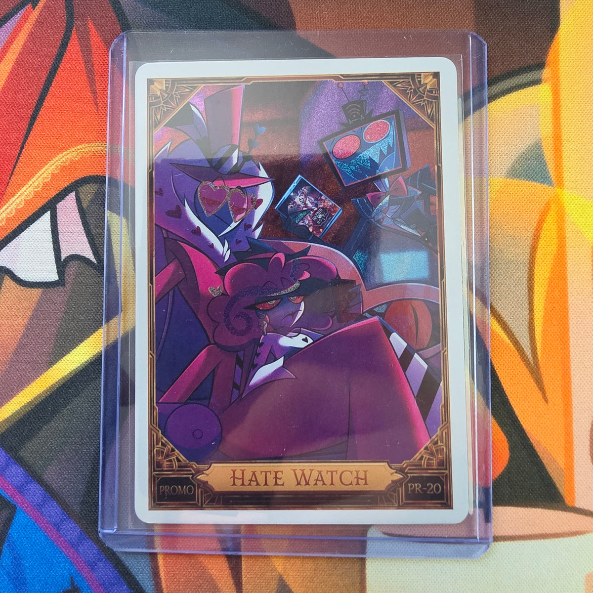 Official Hazbin Hotel Trading Card Hate Watch Foil Promo