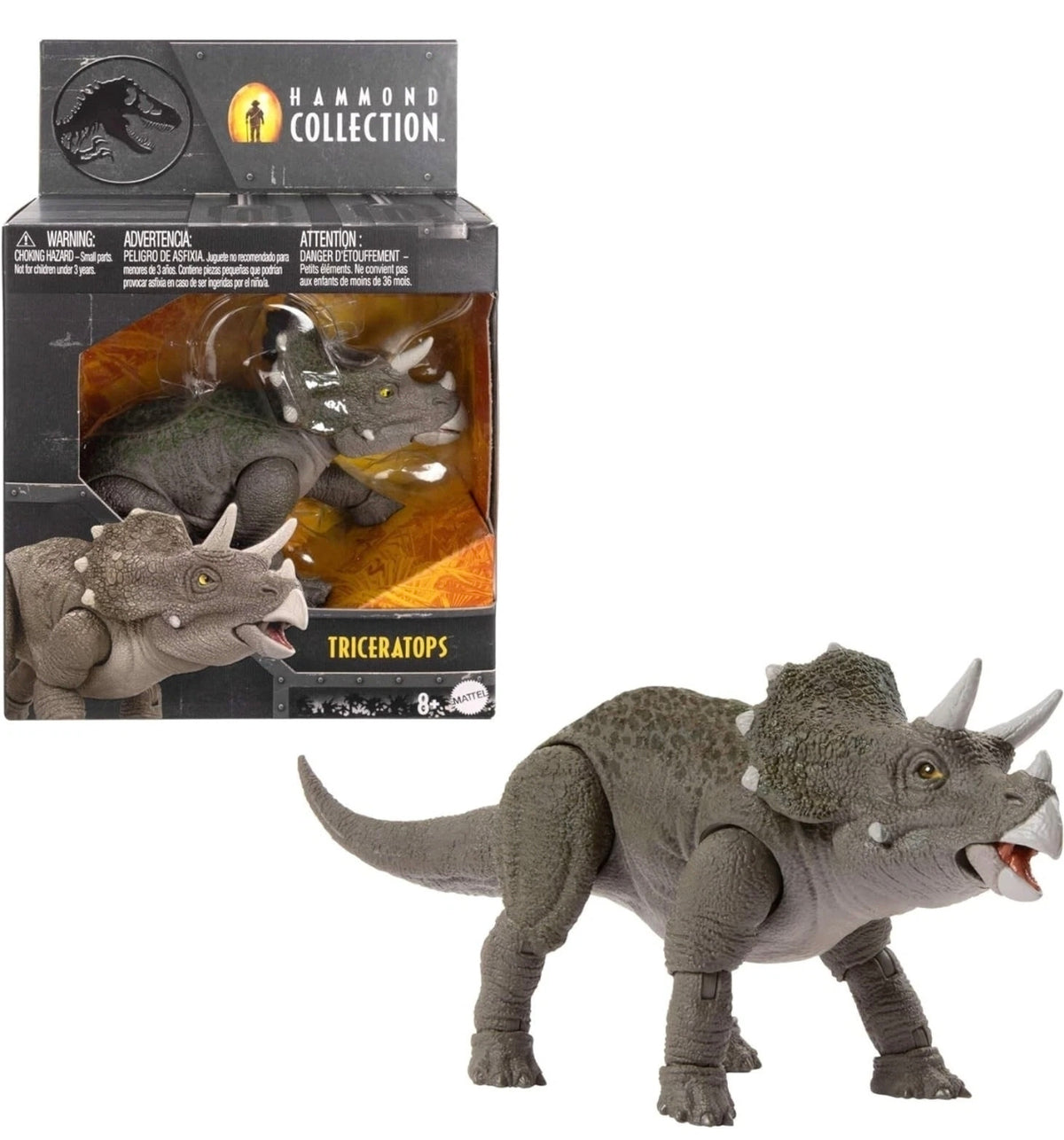 Jurassic World Hammond Collection Juvenile Triceratops Action Figure - Mattel