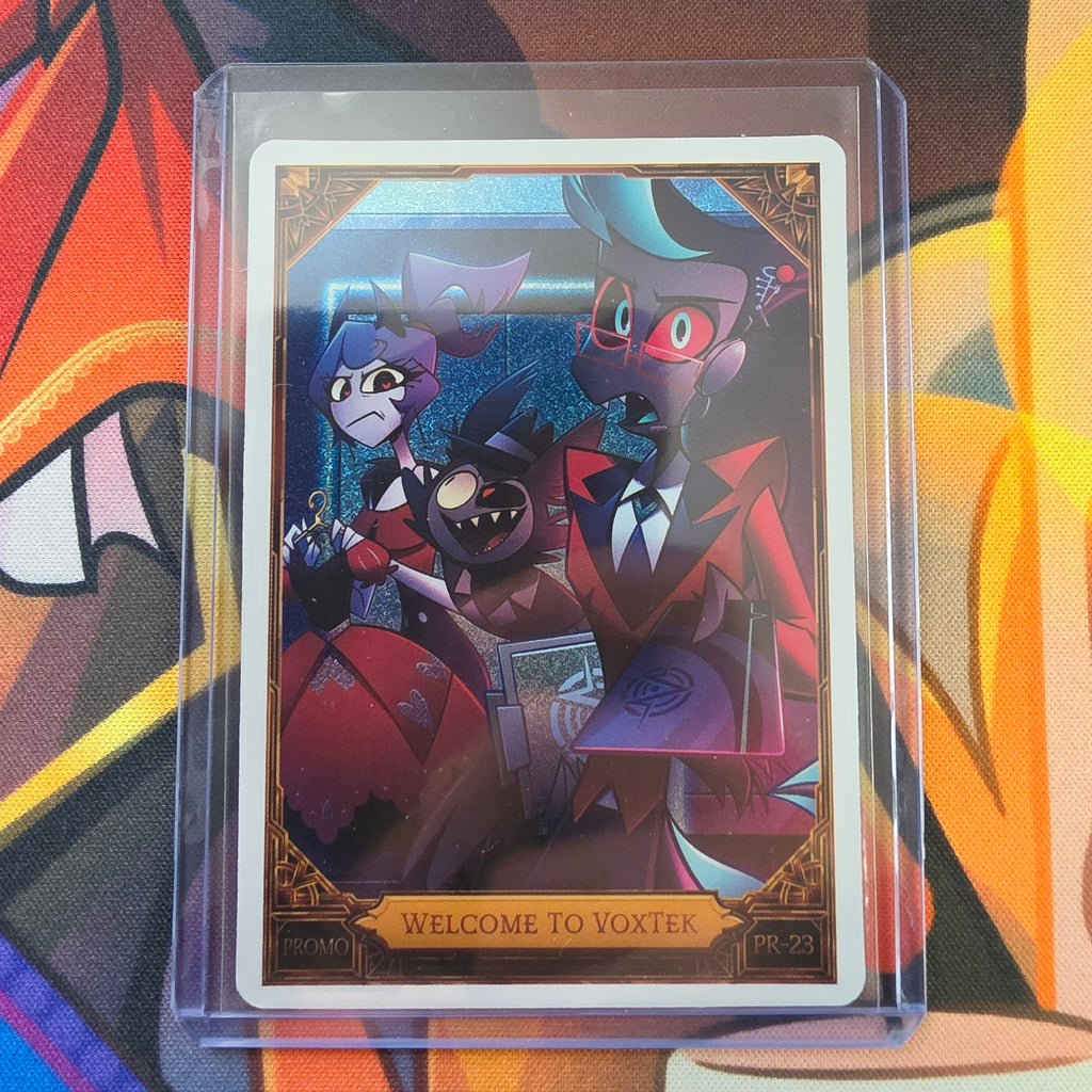 Official Hazbin Hotel Trading Card Welcome to Voxtek Foil Promo