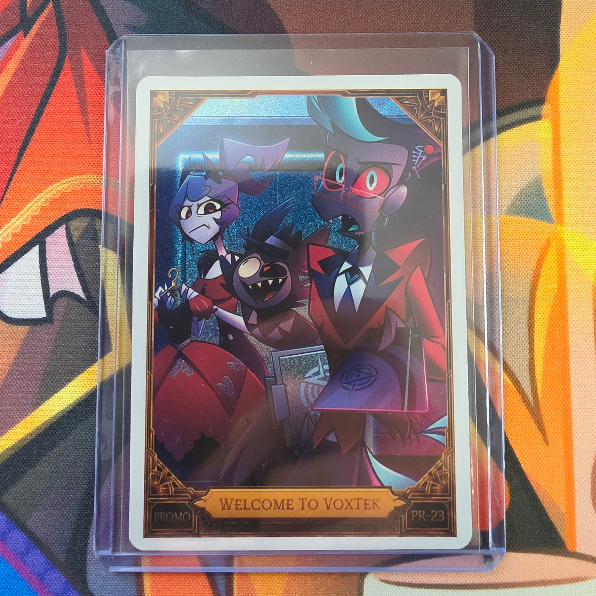 Official Hazbin Hotel Trading Card Welcome to Voxtek Foil Promo